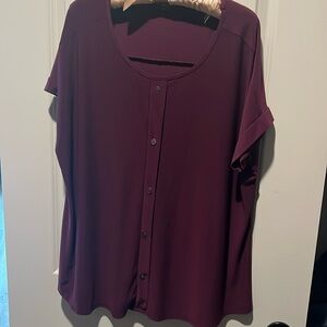 Plum colored women’s blouse